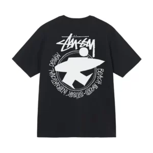 Stussy Beach Roots Pigment Dyed Tee – Black