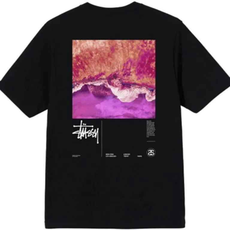 Stussy Dreamy Ocean T-Shirt Black Stussy Dreamy Ocean T-Shirt Black