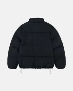 STUSSY DOWN PUFFER NYLON BLACK