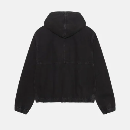 STUSSY WORK JACKET INSULATED CANVAS BLACK