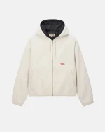 STUSSY WORK JACKET INSULATED CANVAS BONE