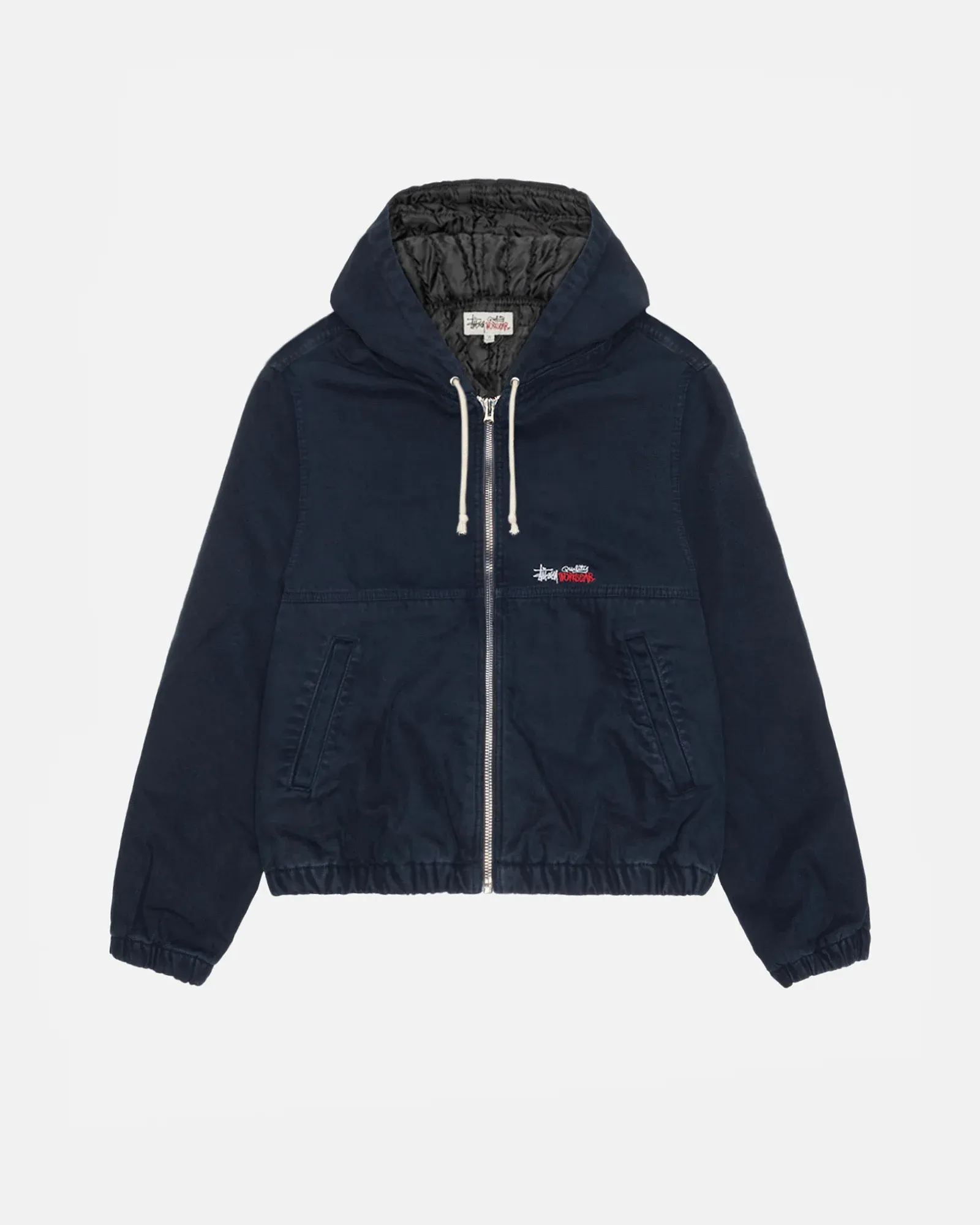 STUSSY WORK JACKET INSULATED CANVAS NAVY STUSSY WORK JACKET INSULATED CANVAS NAVY
