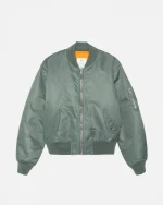STUSSY BUILT REVERSIBLE BOMBER JACKET GREEEN