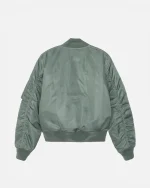STUSSY BUILT REVERSIBLE BOMBER JACKET GREEEN