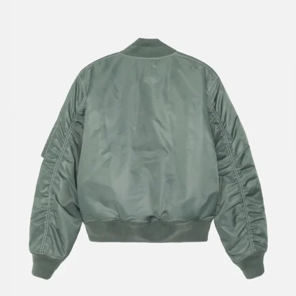 STUSSY BUILT REVERSIBLE BOMBER JACKET GREEEN