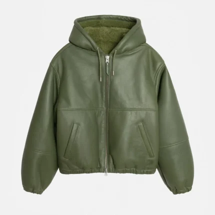 STUSSY WORK JACKET SHEARLING GREEN
