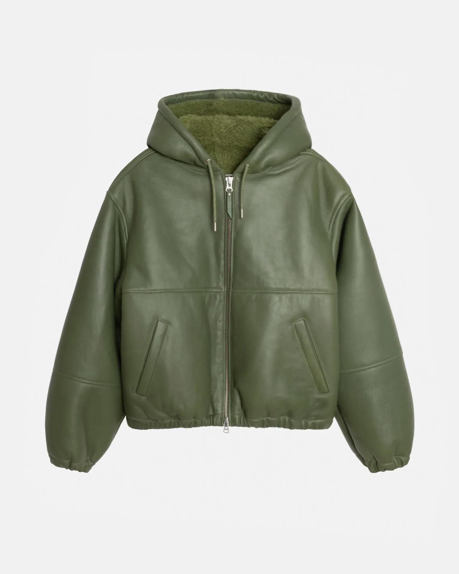 STUSSY WORK JACKET SHEARLING GREEN-bb1e-460c STUSSY WORK JACKET SHEARLING GREEN