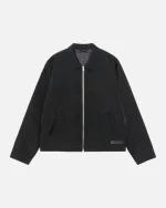 STUSSY SS LINK NYLON CLUB JACKET BLACK