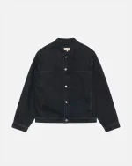 STUSSY TRUCKER JACKET DENIM BLACK