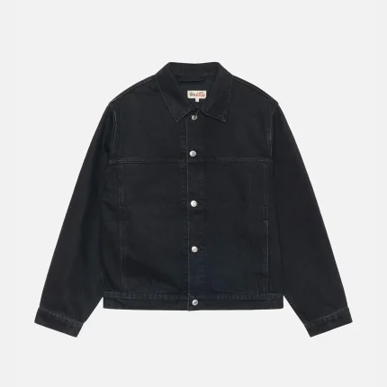 STUSSY TRUCKER JACKET DENIM BLACK