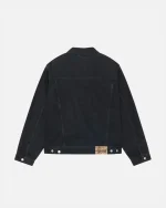 STUSSY TRUCKER JACKET DENIM BLACK
