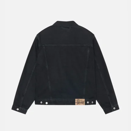 STUSSY TRUCKER JACKET DENIM BLACK