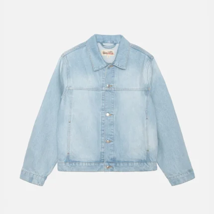 STUSSY TRUCKER JACKET DENIM LIGHT WASH