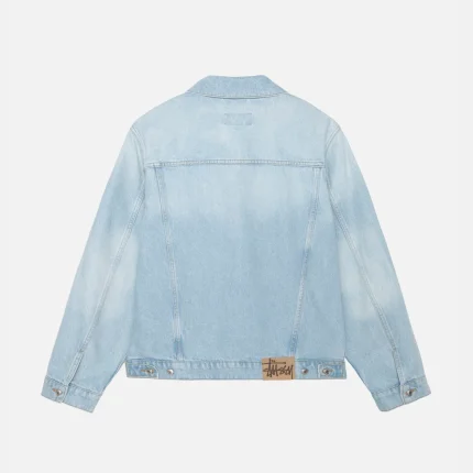 STUSSY TRUCKER JACKET DENIM LIGHT WASH