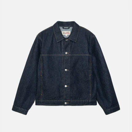 STUSSY TRUCKER JACKET DENIM NAVY
