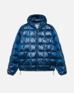 STUSSY MIDWEIGHT HOODED PUFFER ROYAL