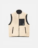 STUSSY SHERPA REVERSIBLE VEST