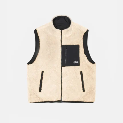 STUSSY SHERPA REVERSIBLE VEST