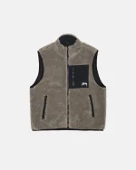 STUSSY SHERPA REVERSIBLE VEST