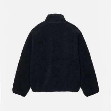 STUSSY SHERPA REVERSIBLE JACKET BLACK