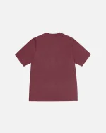 STÜSSY GEAR TEE OXBLOOD