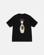 STUSSY KINGPIN TEE PIGMENT DYED BLACK