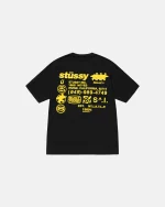 STUSSY DNA TEE PIGMENT DYED BLACK