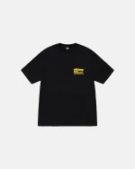 STUSSY DNA TEE PIGMENT DYED BLACK