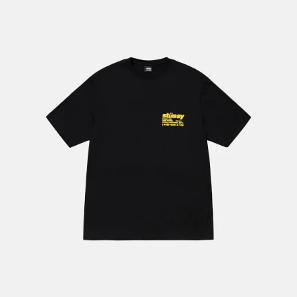 STUSSY DNA TEE PIGMENT DYED BLACK