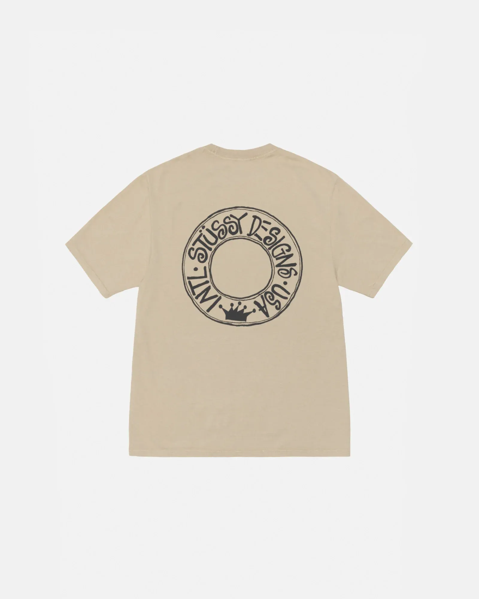 STUSSY BUANA TEE PIGMENT DYED KHAKI-58f0-446 STUSSY BUANA TEE PIGMENT DYED KHAKI