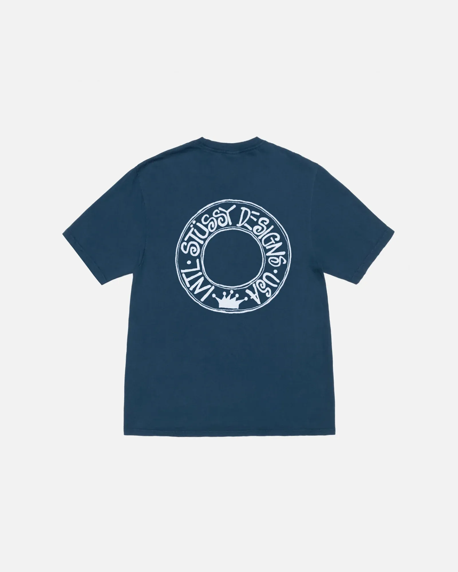 STUSSY BUANA TEE PIGMENT DYED NAVY STUSSY BUANA TEE PIGMENT DYED NAVY