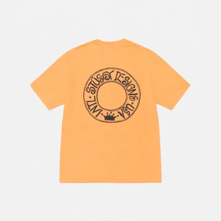 STUSSY BUANA TEE PIGMENT DYED YELLOW