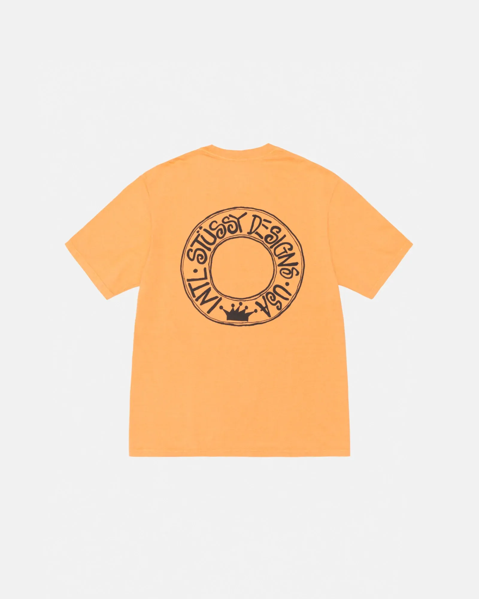 STUSSY BUANA TEE PIGMENT DYED YELLOW STUSSY BUANA TEE PIGMENT DYED YELLOW