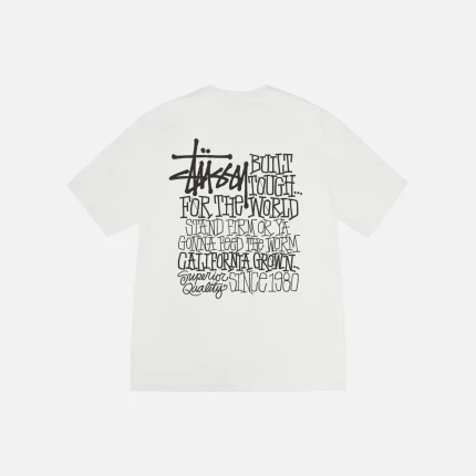 STUSSY CALIFORNIA GROWN TEE PIGMENT DYED NATRUAL