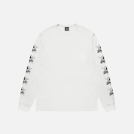 STUSSY FOILS LS TEE PIGMENT DYED NATRUAL