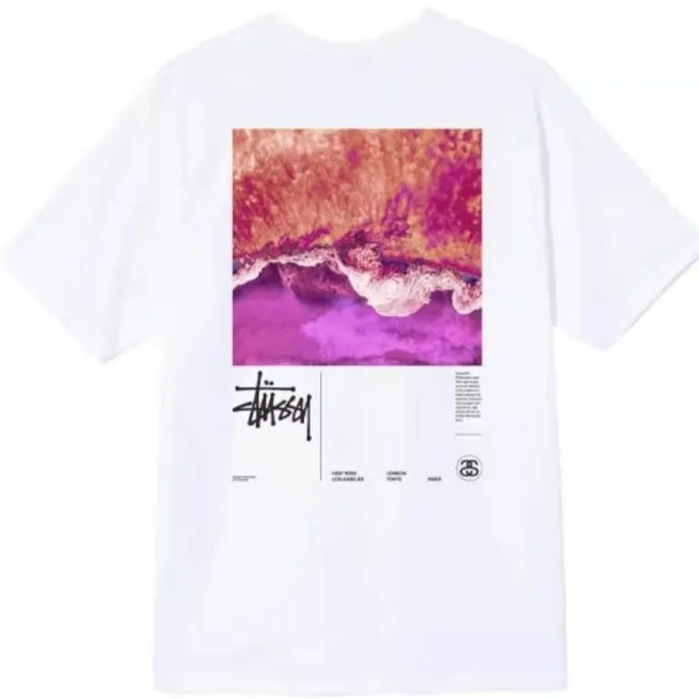 Stussy Dreamy Ocean T-Shirt White Stussy Dreamy Ocean T-Shirt White