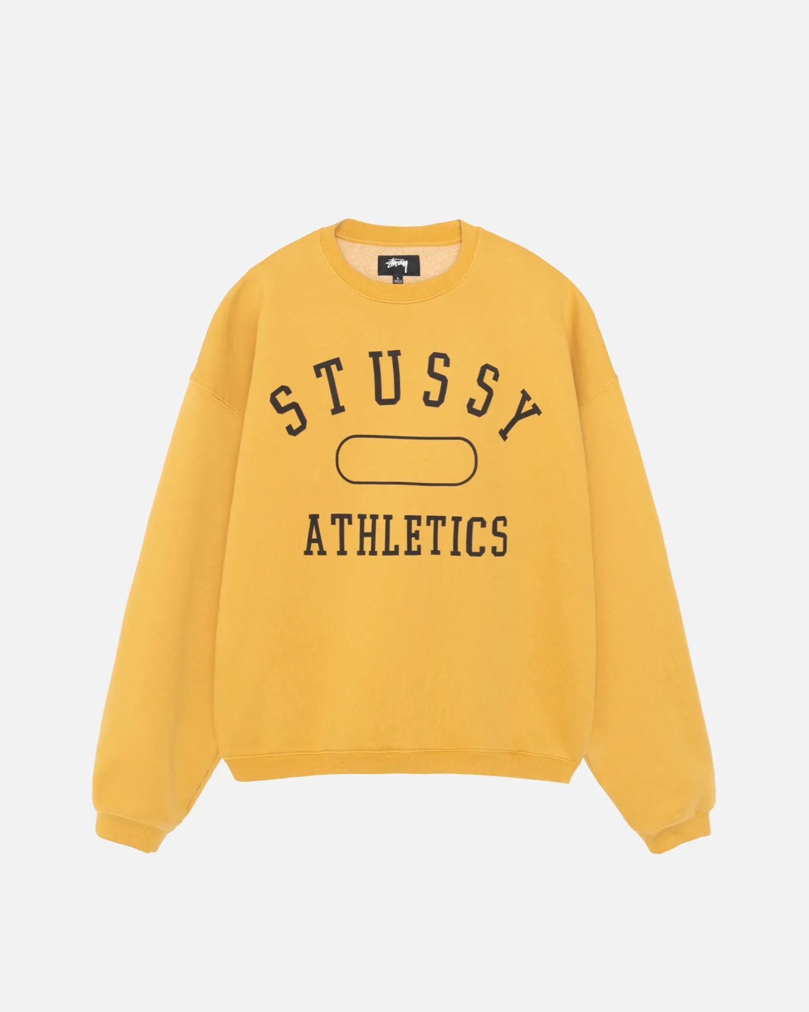 STÜSSY ATHLETICS CREW WASHED GOLD STÜSSY ATHLETICS CREW WASHED GOLD