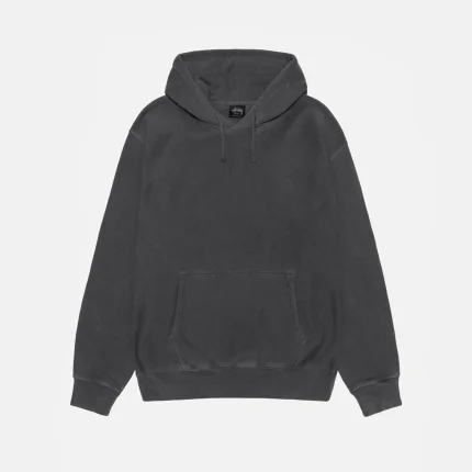 STUSSY BUANA HOODIE PIGMENT DYED BLACK