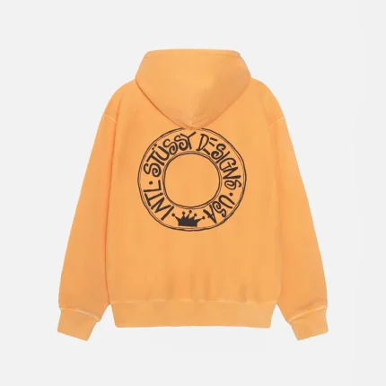 STUSSY BUANA HOODIE PIGMENT DYED YELLOW