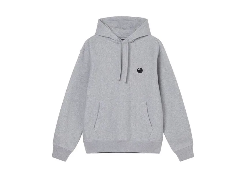 Stussy 8 BALL EMBROIDERED HOODIE Grey Heather Stussy 8 BALL EMBROIDERED HOODIE Grey Heather