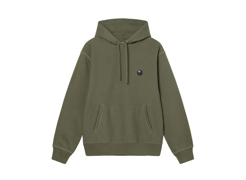 Stussy 8 BALL EMBROIDERED HOODIE Olive Stussy 8 BALL EMBROIDERED HOODIE Olive