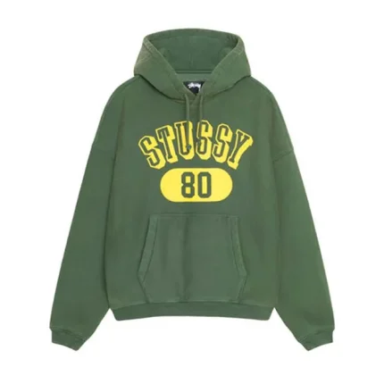 Stussy 80 Relaxed Hoodie Pine