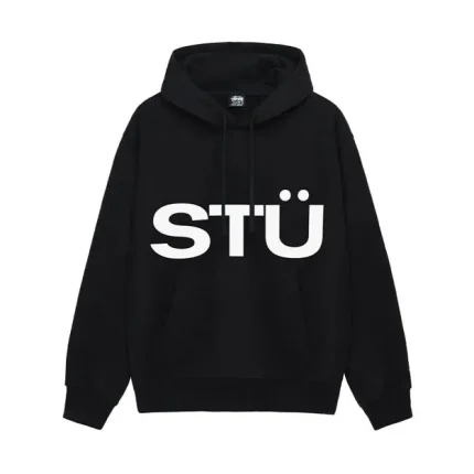 Stussy All Caps Hoodie Black