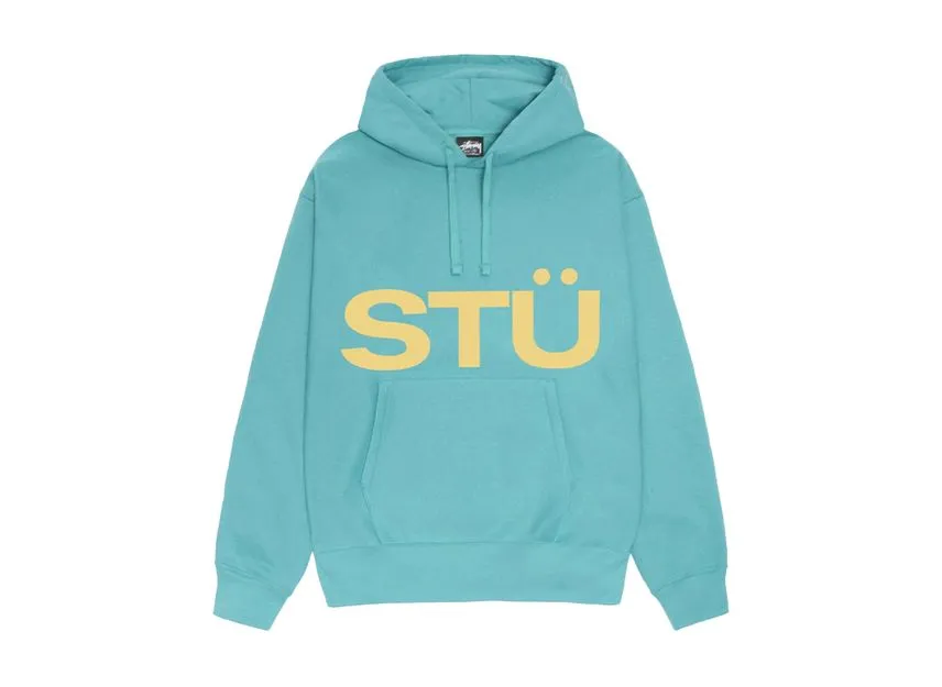 Stussy All Caps Hoodie Ocean Stussy All Caps Hoodie Ocean