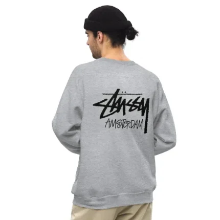 Stussy Amsterdam Crewneck Sweatshirt Grey