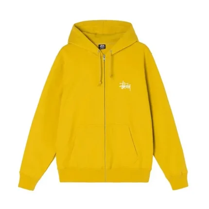Stussy BASIC STUSSY ZIP HOODIE Honey