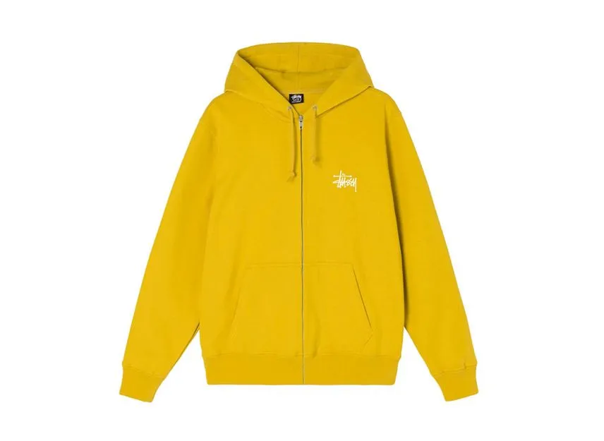 Stussy BASIC STUSSY ZIP HOODIE Honey Stussy BASIC STUSSY ZIP HOODIE Honey