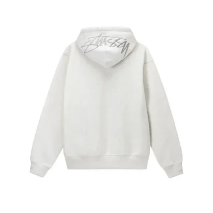 Stussy Back Applique Hoodie Ash Heather