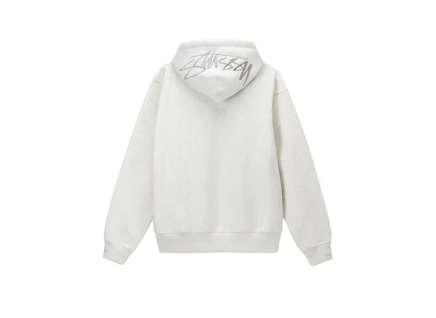 Stussy Back Applique Hoodie Ash Heather Stussy Back Applique Hoodie Ash Heather