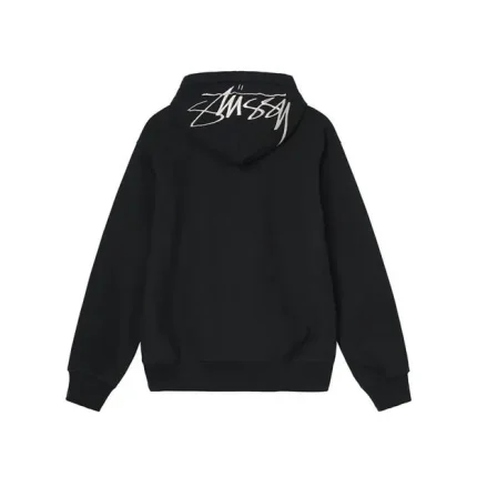 Stussy Back Applique Hoodie Black